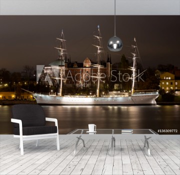 Picture of View from the promenade on a sailboat in Stockholm Sweden 05112015